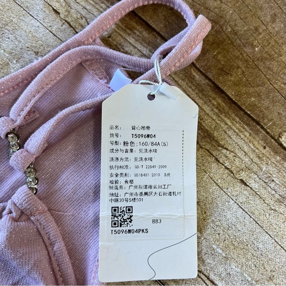 Vogue Sexy Lounge Small Womens Top Light Pink - Picture 3 of 7